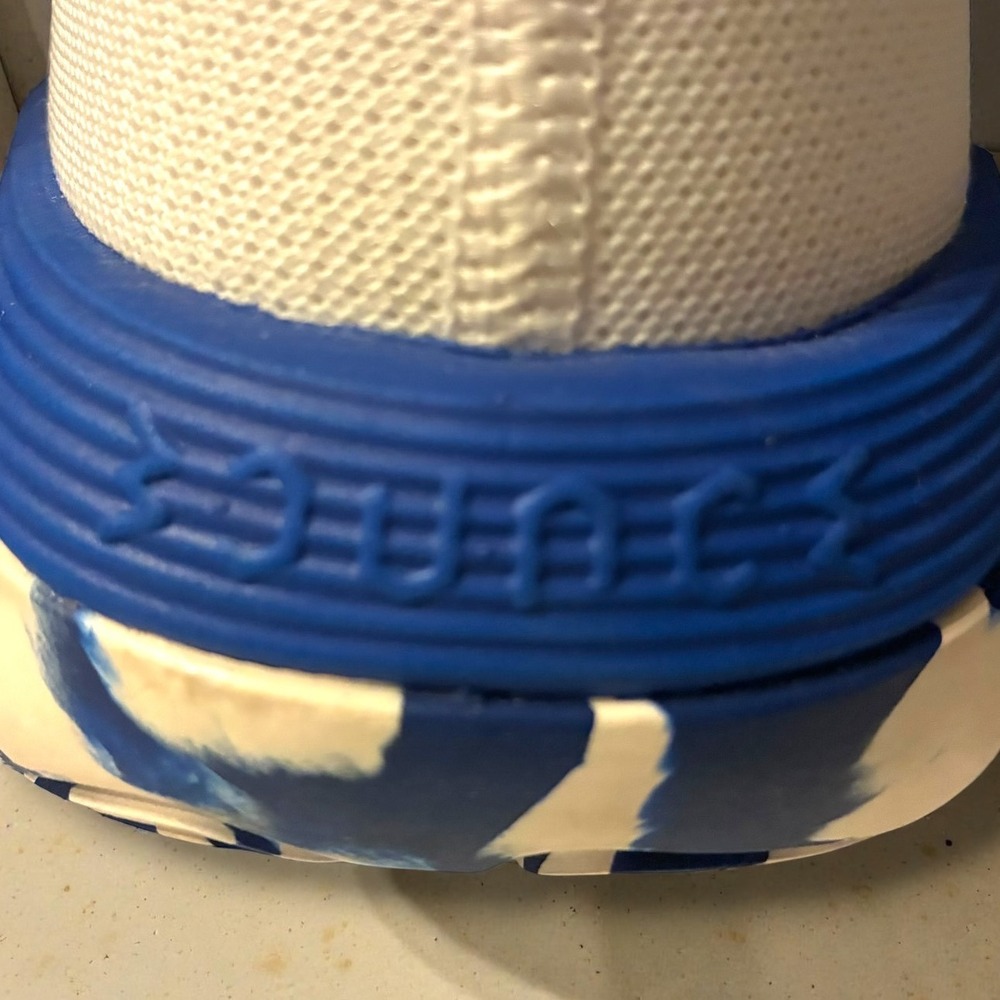 Adidas Exhibit Select Mid White Royal Blue Basketball Shoes Women 9.5 CLEAN - Picture 11 of 15